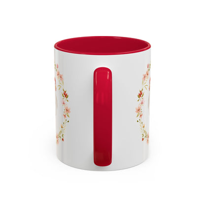 Spring Chicken Floral Wreath 11 & 15 oz. Mug