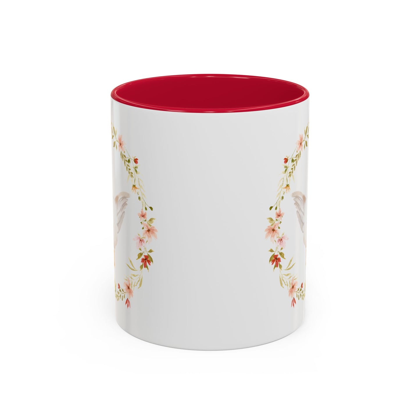 Spring Chicken Floral Wreath 11 & 15 oz. Mug