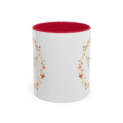 Spring Chicken Floral Wreath 11 & 15 oz. Mug