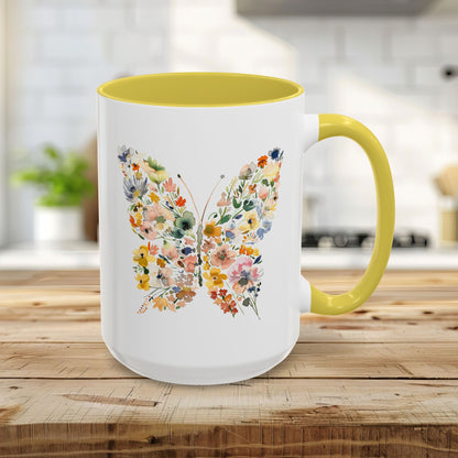 Spring Floral Butterfly Mug (11oz & 15oz)