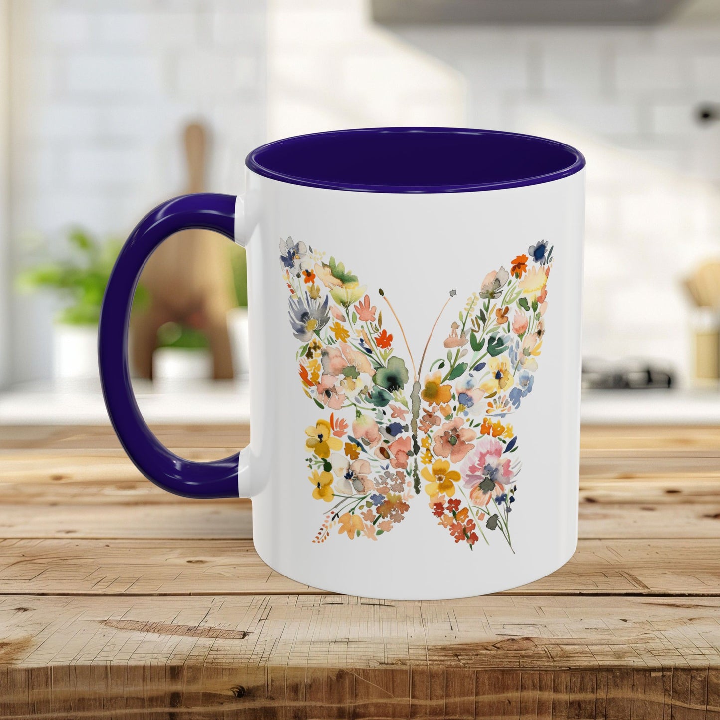 Spring Floral Butterfly Mug (11oz & 15oz)