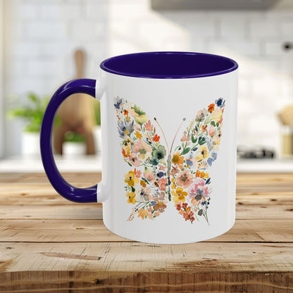 Spring Floral Butterfly Mug (11oz & 15oz)