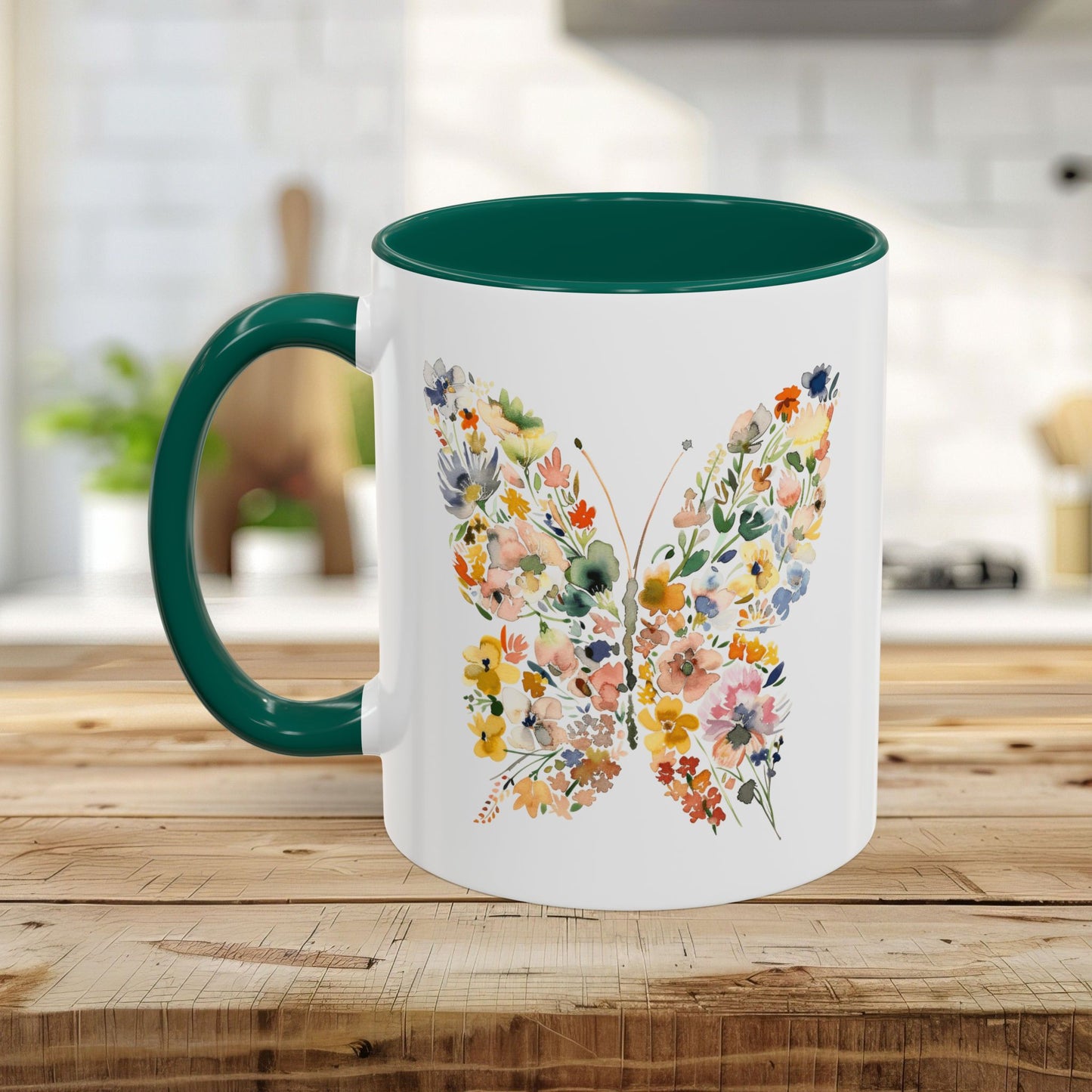 Spring Floral Butterfly Mug (11oz & 15oz)
