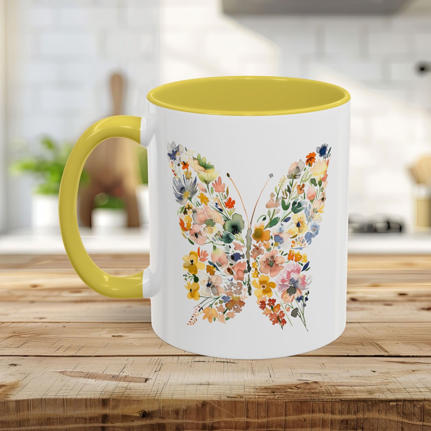 Spring Floral Butterfly Mug (11oz & 15oz)