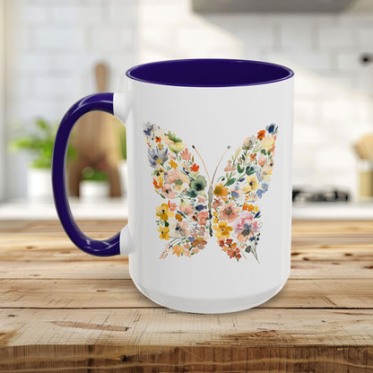 Spring Floral Butterfly Mug (11oz & 15oz)