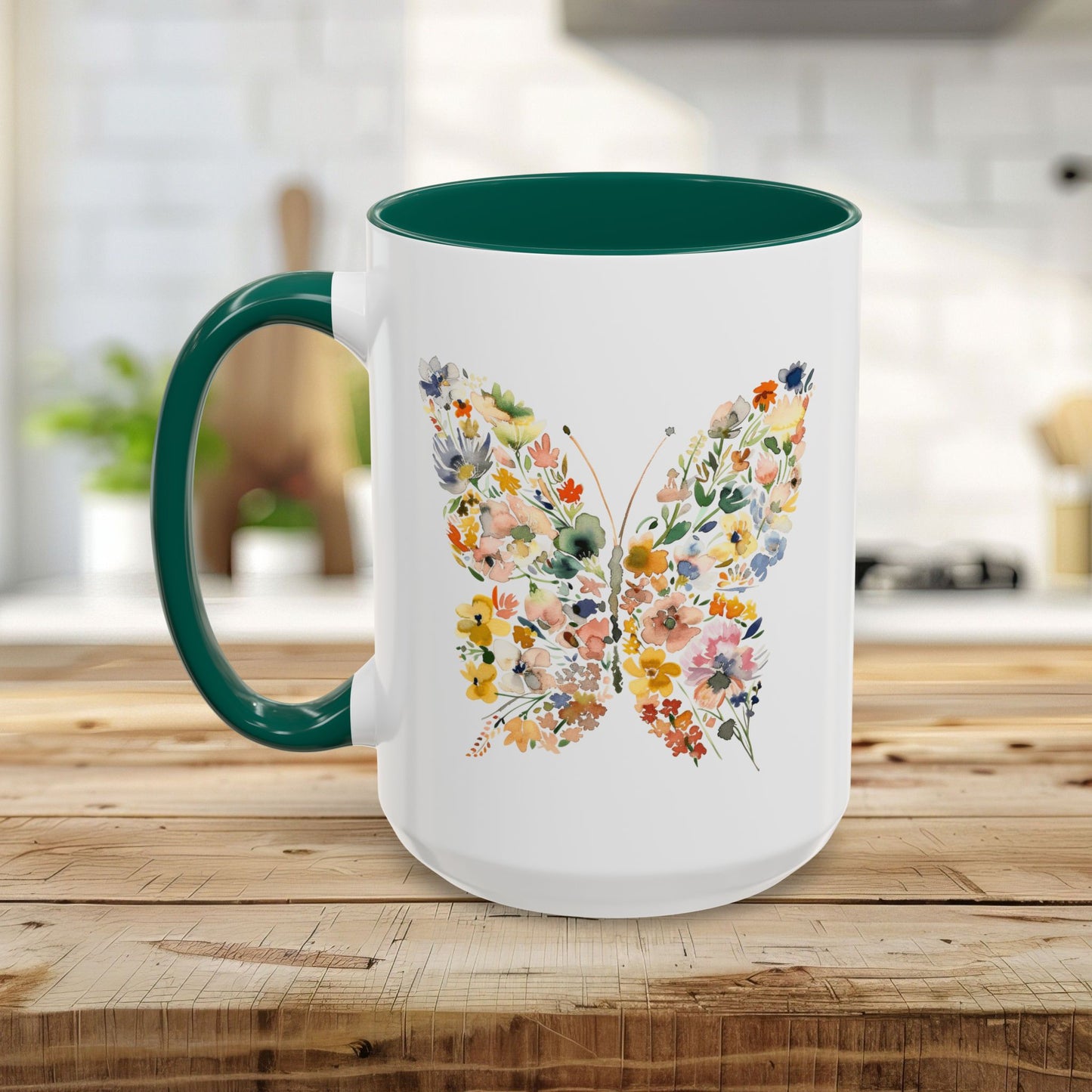 Spring Floral Butterfly Mug (11oz & 15oz)
