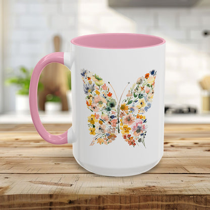 Spring Floral Butterfly Mug (11oz & 15oz)
