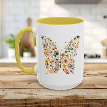 Spring Floral Butterfly Mug (11oz & 15oz)
