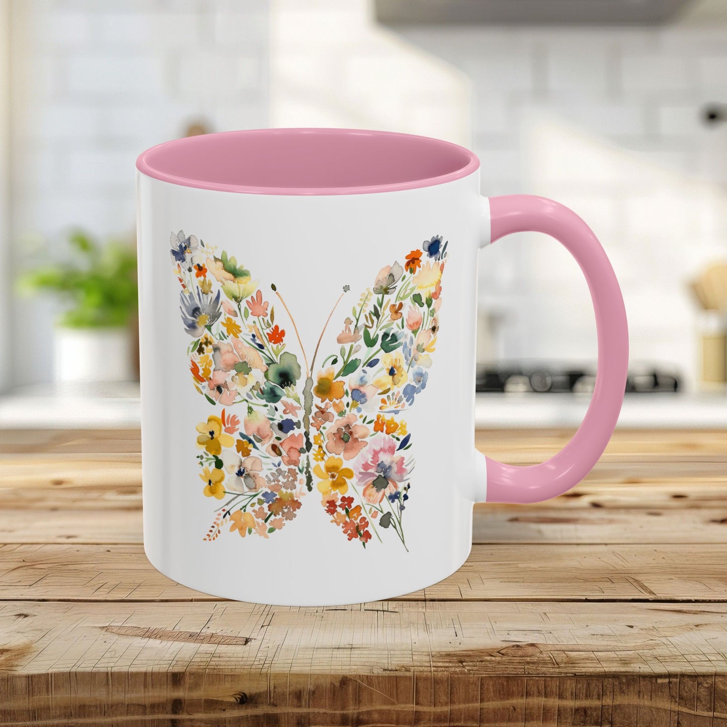 Spring Floral Butterfly Mug (11oz & 15oz)