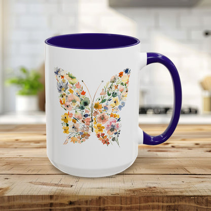 Spring Floral Butterfly Mug (11oz & 15oz)
