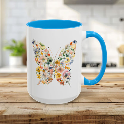 Spring Floral Butterfly Mug (11oz & 15oz)