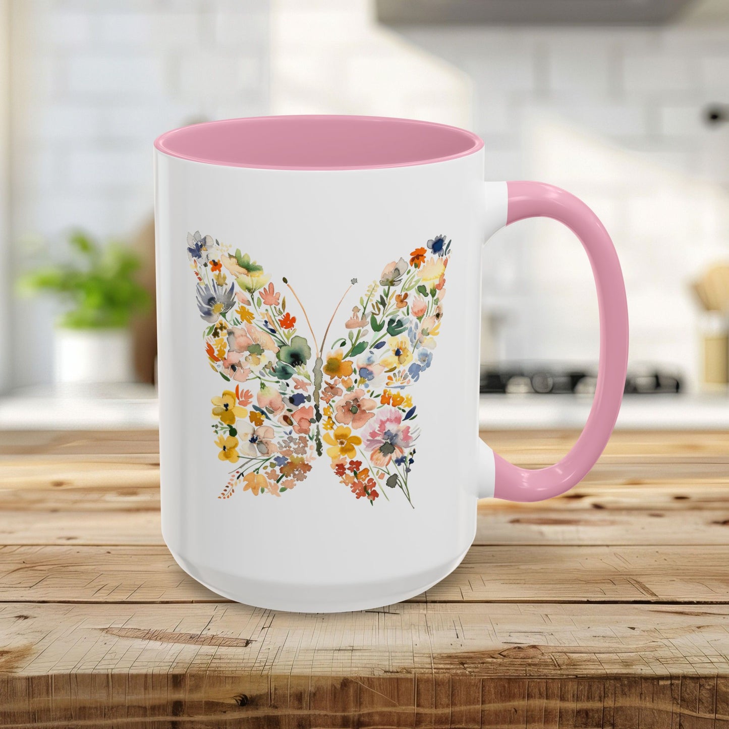 Spring Floral Butterfly Mug (11oz & 15oz)