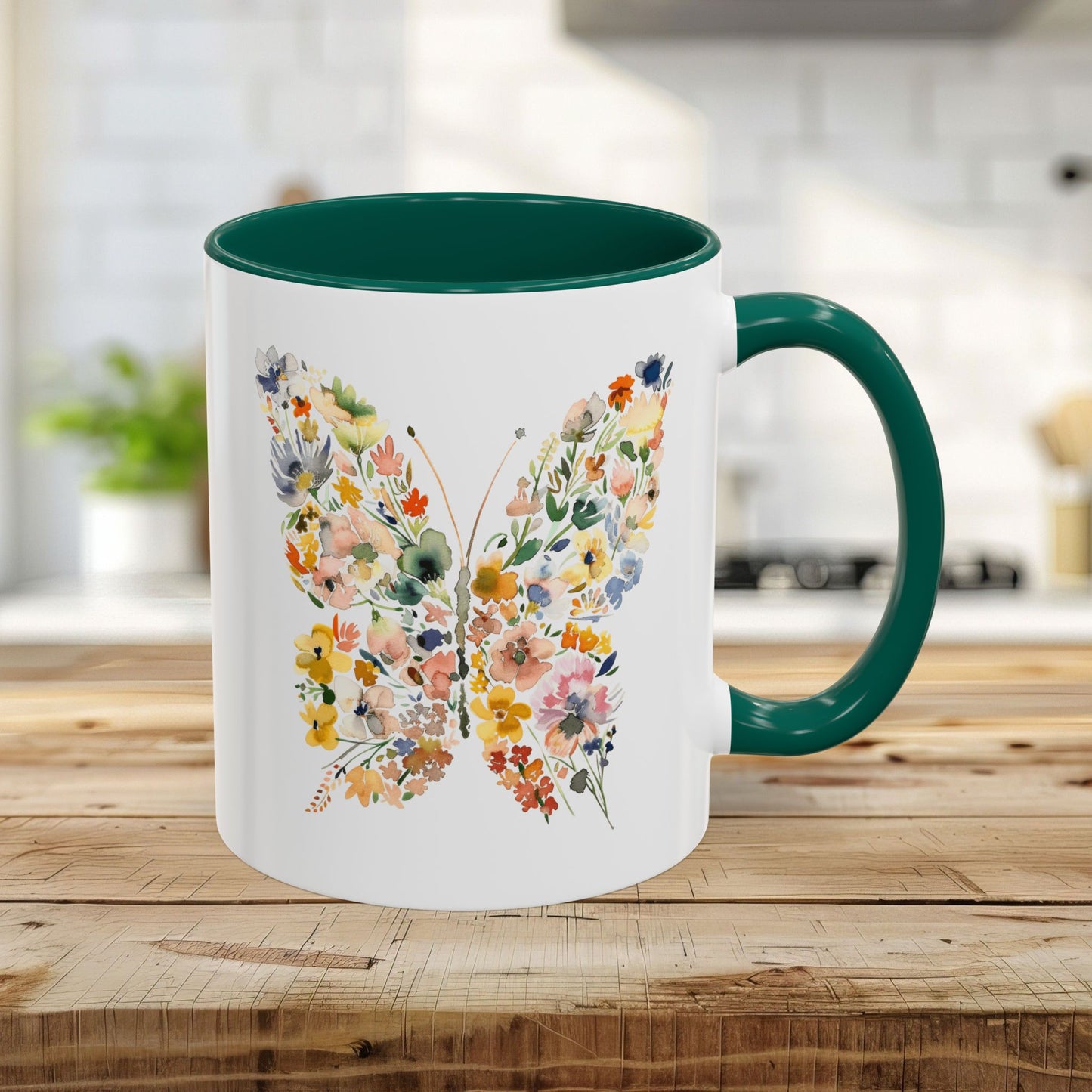 Spring Floral Butterfly Mug (11oz & 15oz)
