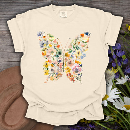 Spring Floral Butterfly T-Shirt