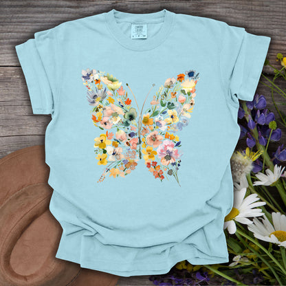 Spring Floral Butterfly T-Shirt