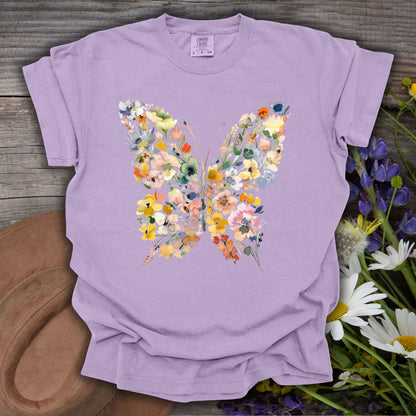 Spring Floral Butterfly T-Shirt