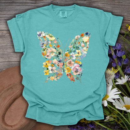 Spring Floral Butterfly T-Shirt
