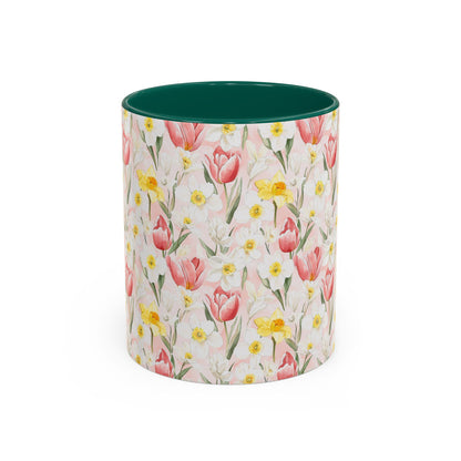 Spring Floral Tulip & Daffodil Mug (11/15oz)
