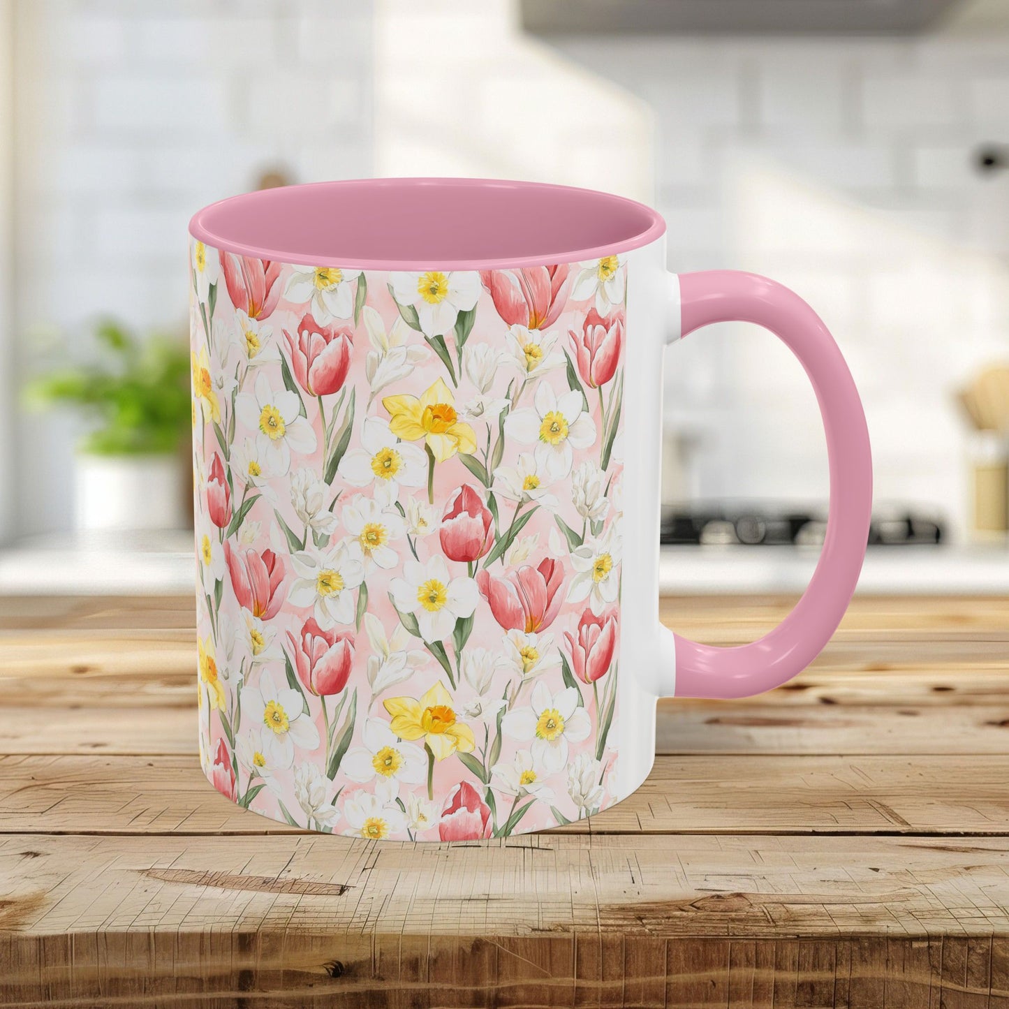 Spring Floral Tulip & Daffodil Mug (11/15oz)