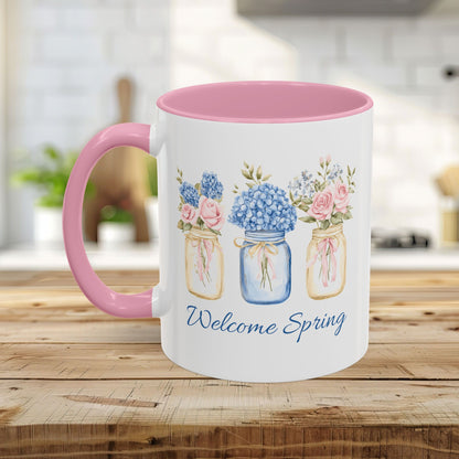 Spring Flowers in Mason Jars Mug (11/15oz)