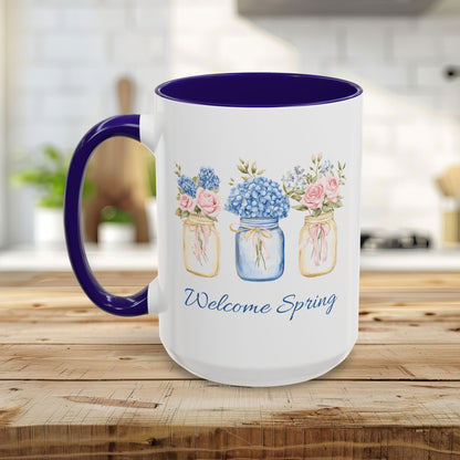 Spring Flowers in Mason Jars Mug (11/15oz)