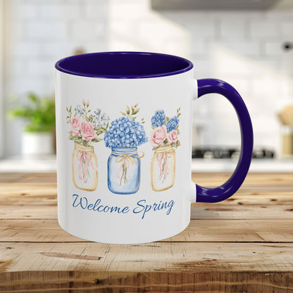 Spring Flowers in Mason Jars Mug (11/15oz)