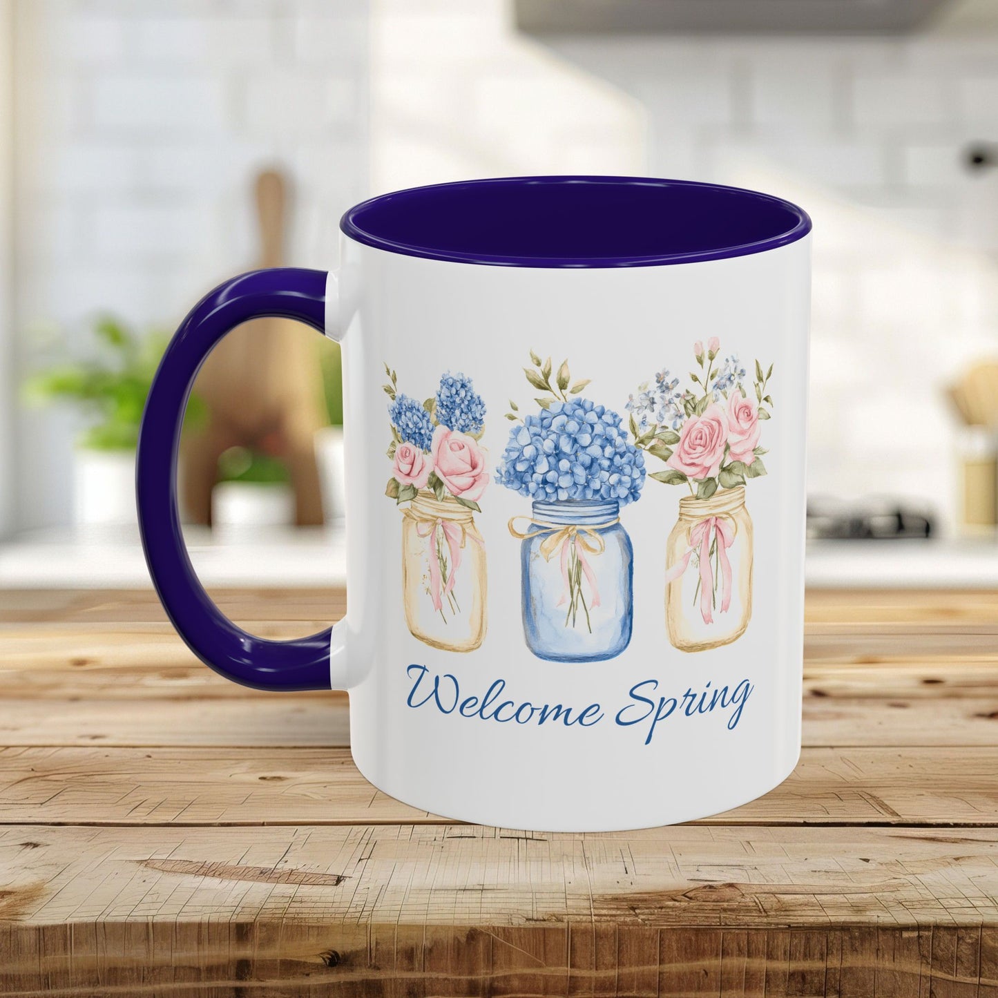 Spring Flowers in Mason Jars Mug (11/15oz)
