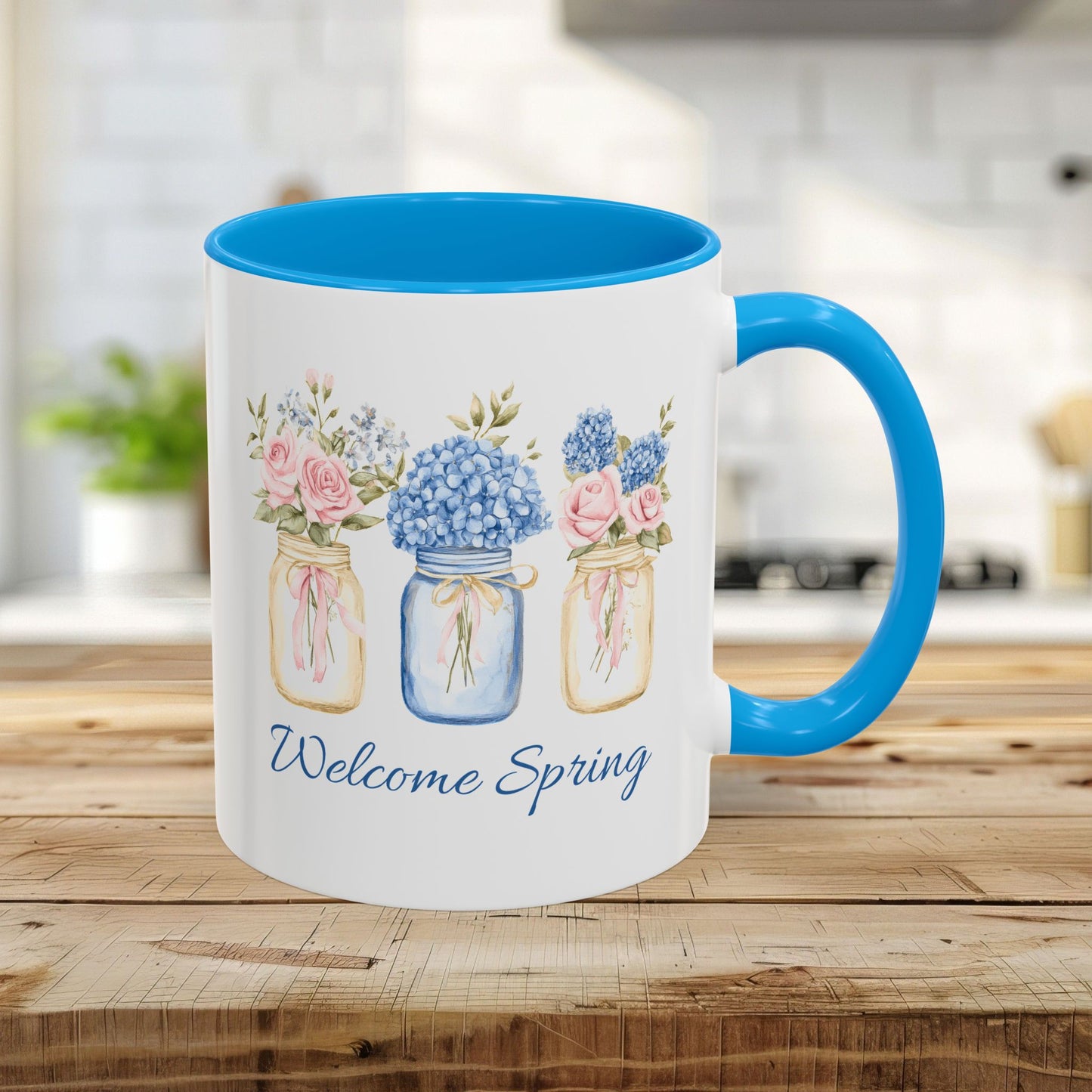 Spring Flowers in Mason Jars Mug (11/15oz)