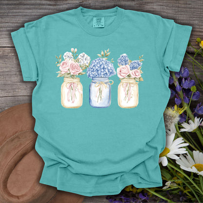 Spring Flowers in Mason Jars T-Shirt