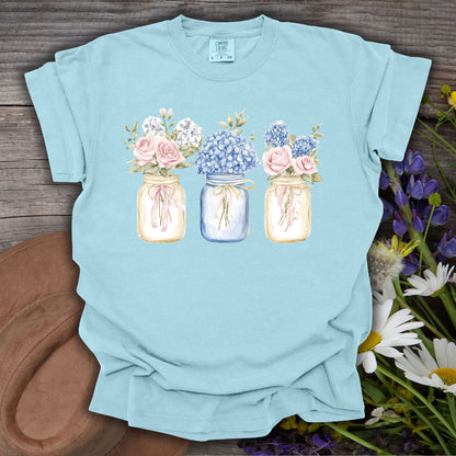 Spring Flowers in Mason Jars T-Shirt