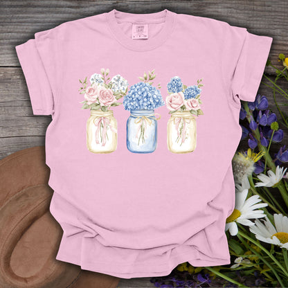 Spring Flowers in Mason Jars T-Shirt