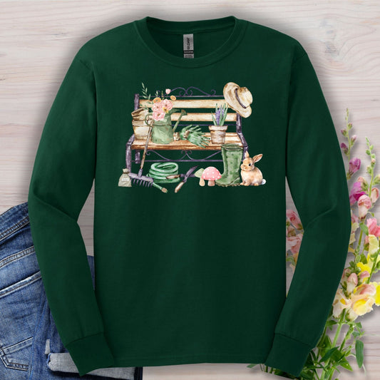 Spring Garden Bench Long Sleeve Tee
