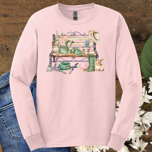 Spring Garden Bench Long Sleeve Tee