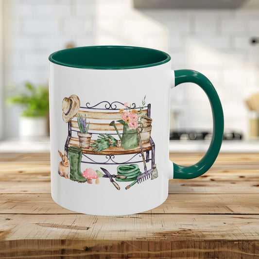 Spring Garden Bench Mug (11oz & 15oz)