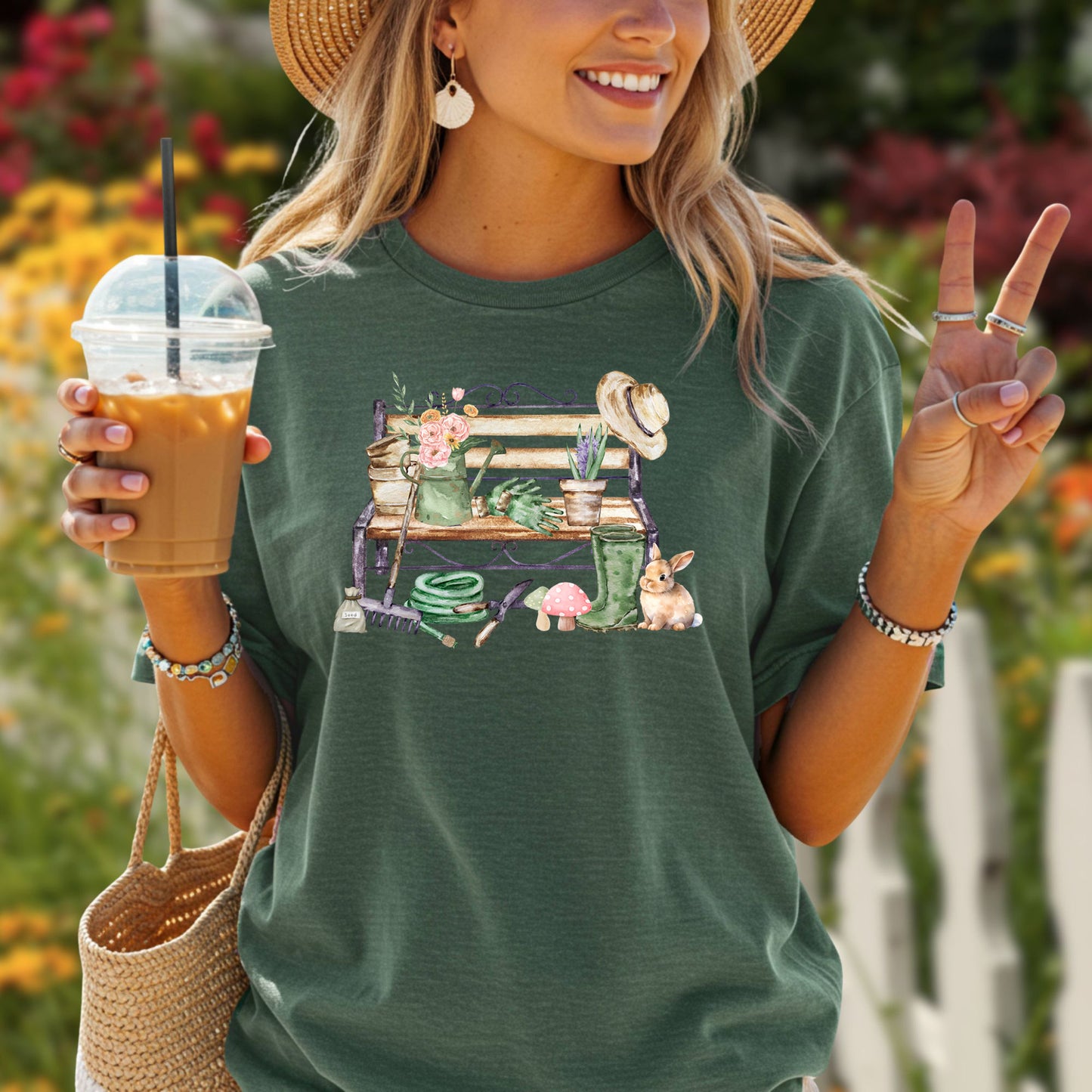 Spring Garden Bench T-Shirt