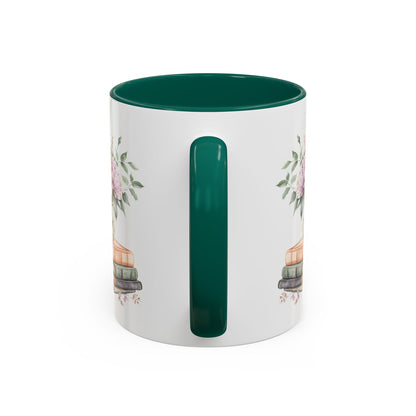 Spring Pastel Bouquet with Books Mug (11oz/15oz)