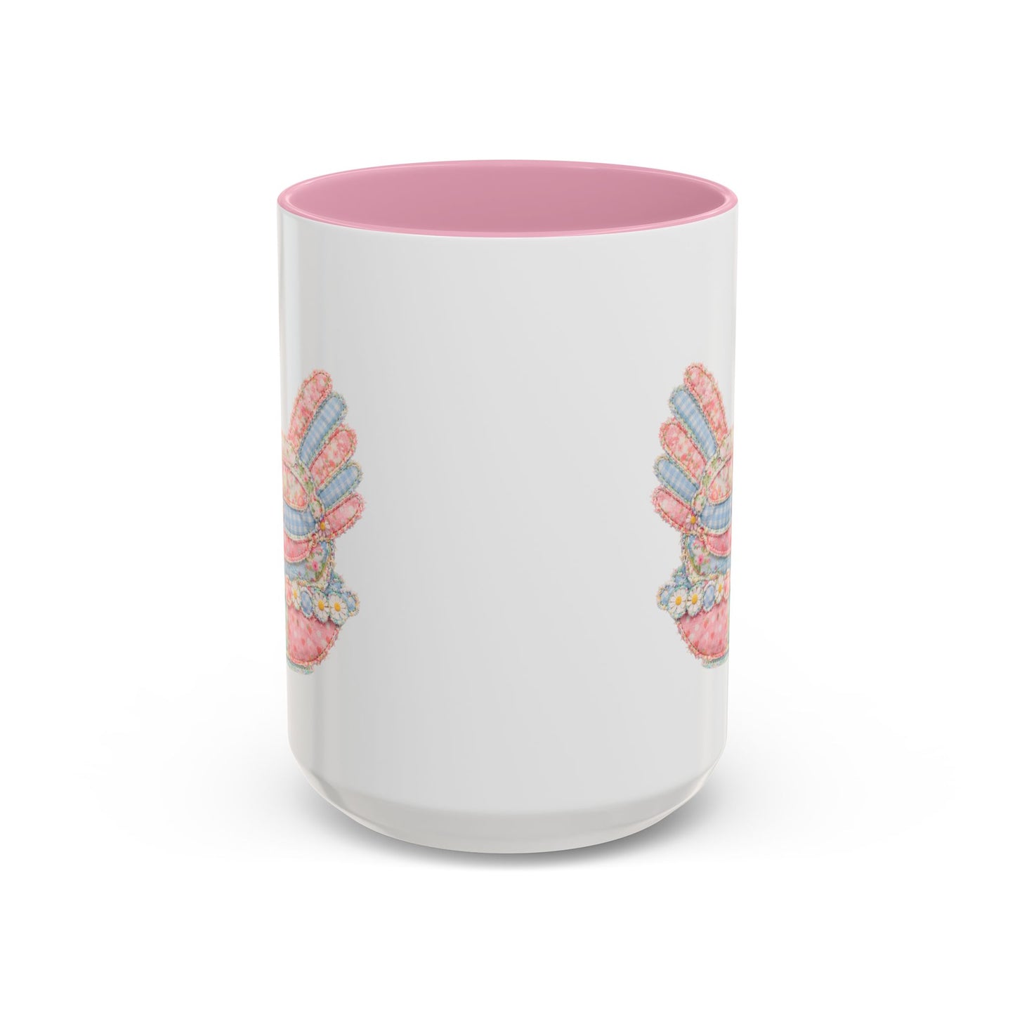 Spring Pastel Patchwork Hen Mug (11/15oz)
