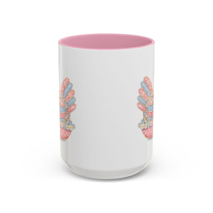 Spring Pastel Patchwork Hen Mug (11/15oz)