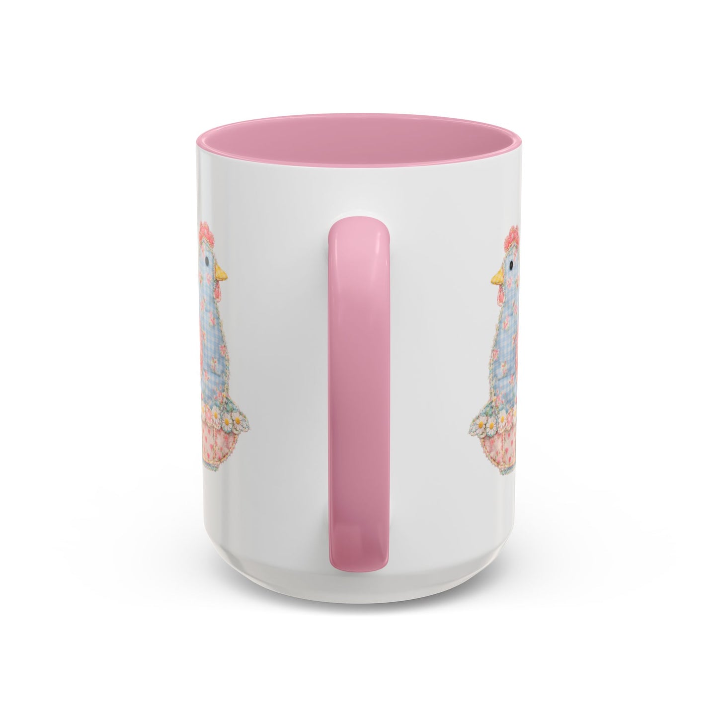 Spring Pastel Patchwork Hen Mug (11/15oz)