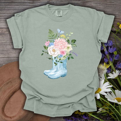 Spring Rainboots and Blooms T-Shirt