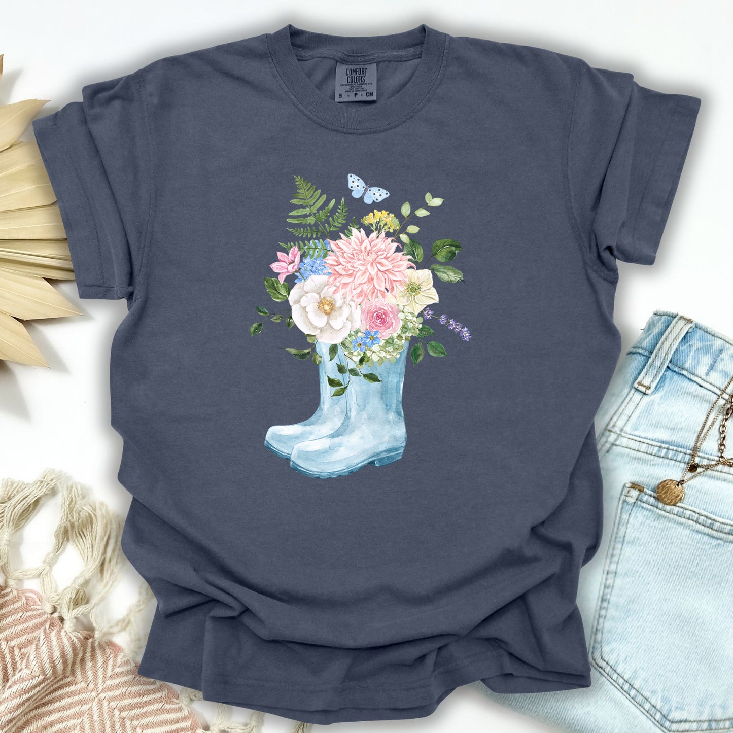 Spring Rainboots and Blooms T-Shirt