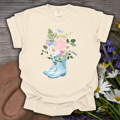 Spring Rainboots and Blooms T-Shirt