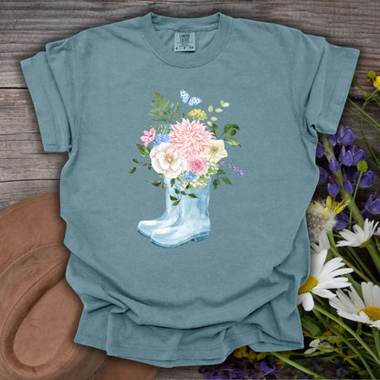 Spring Rainboots and Blooms T-Shirt