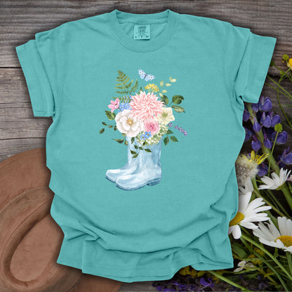 Spring Rainboots and Blooms T-Shirt