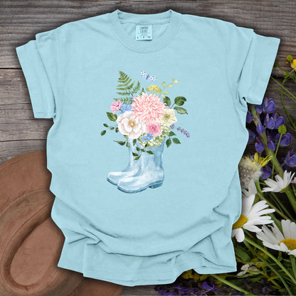 Spring Rainboots and Blooms T-Shirt