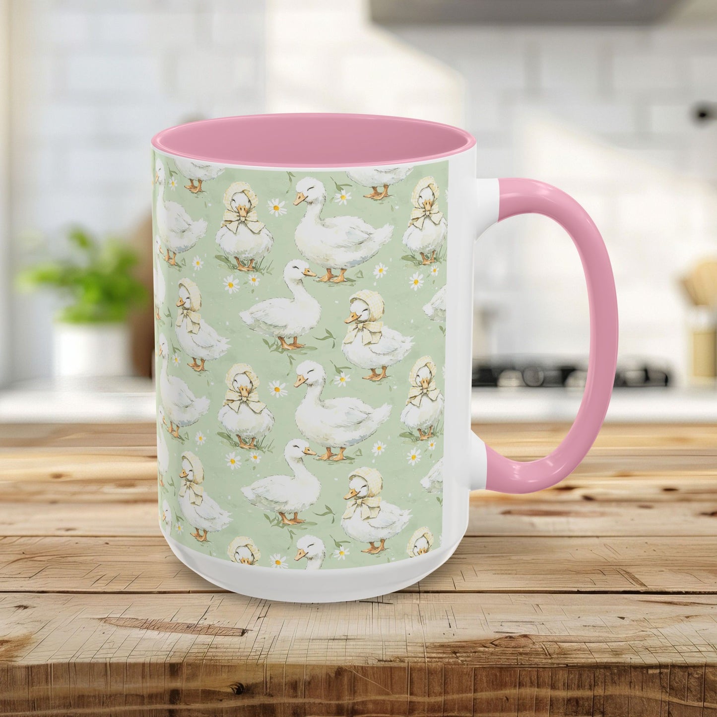 Spring Storybook Duckling Pattern Mug (11/15oz)