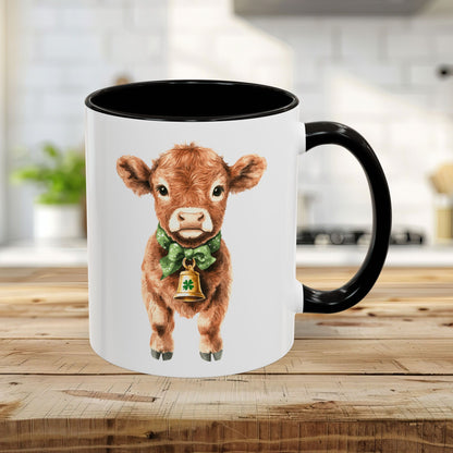 St. Patrick's Day Baby Highland Cow Mug (11/15oz)