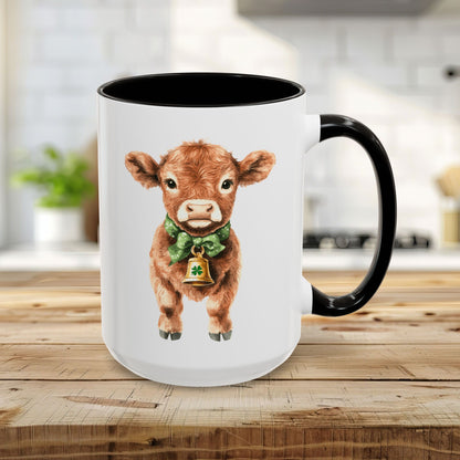 St. Patrick's Day Baby Highland Cow Mug (11/15oz)
