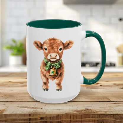St. Patrick's Day Baby Highland Cow Mug (11/15oz)