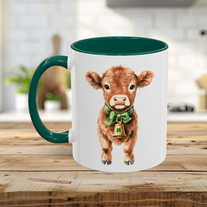 St. Patrick's Day Baby Highland Cow Mug (11/15oz)